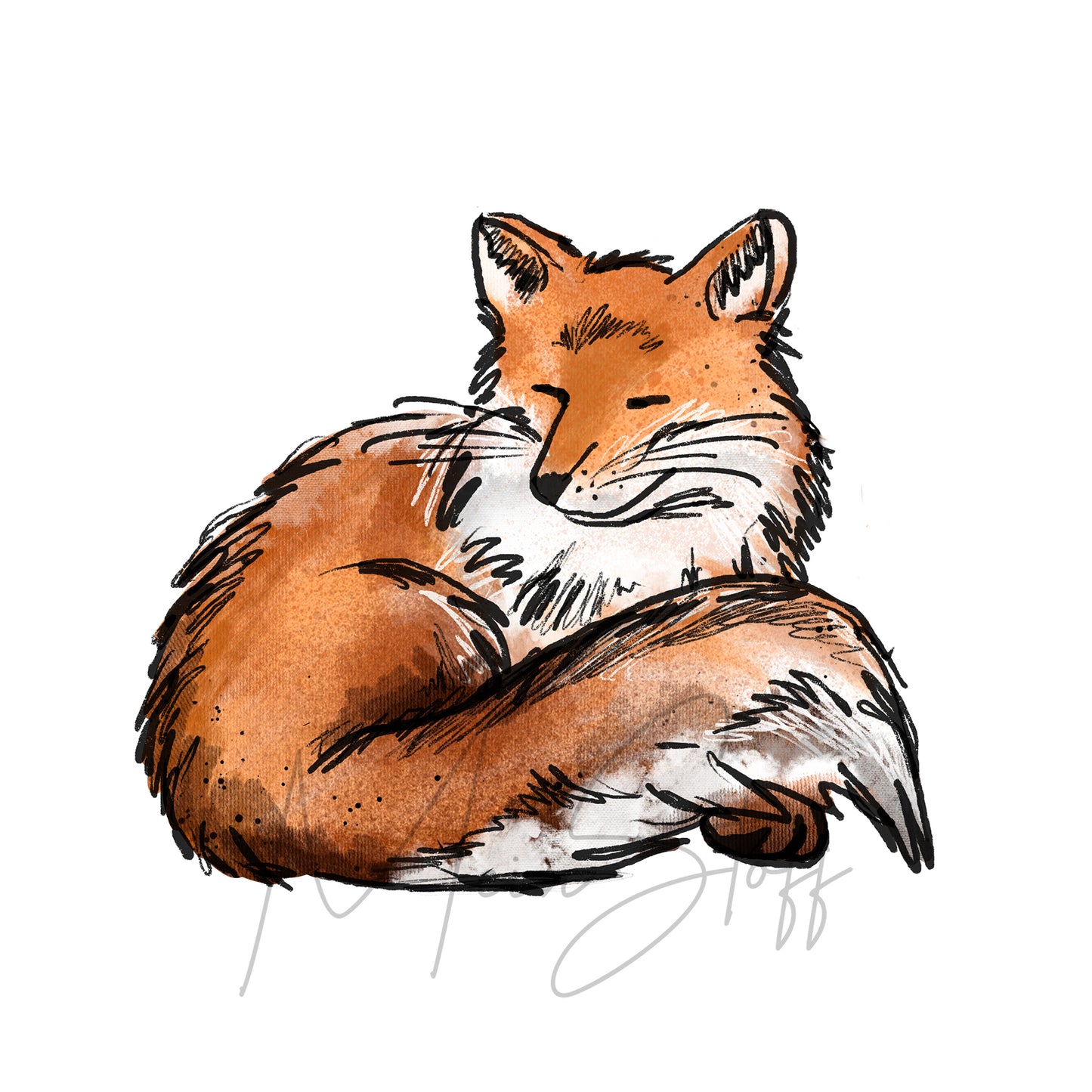 Bügelbild Foxis