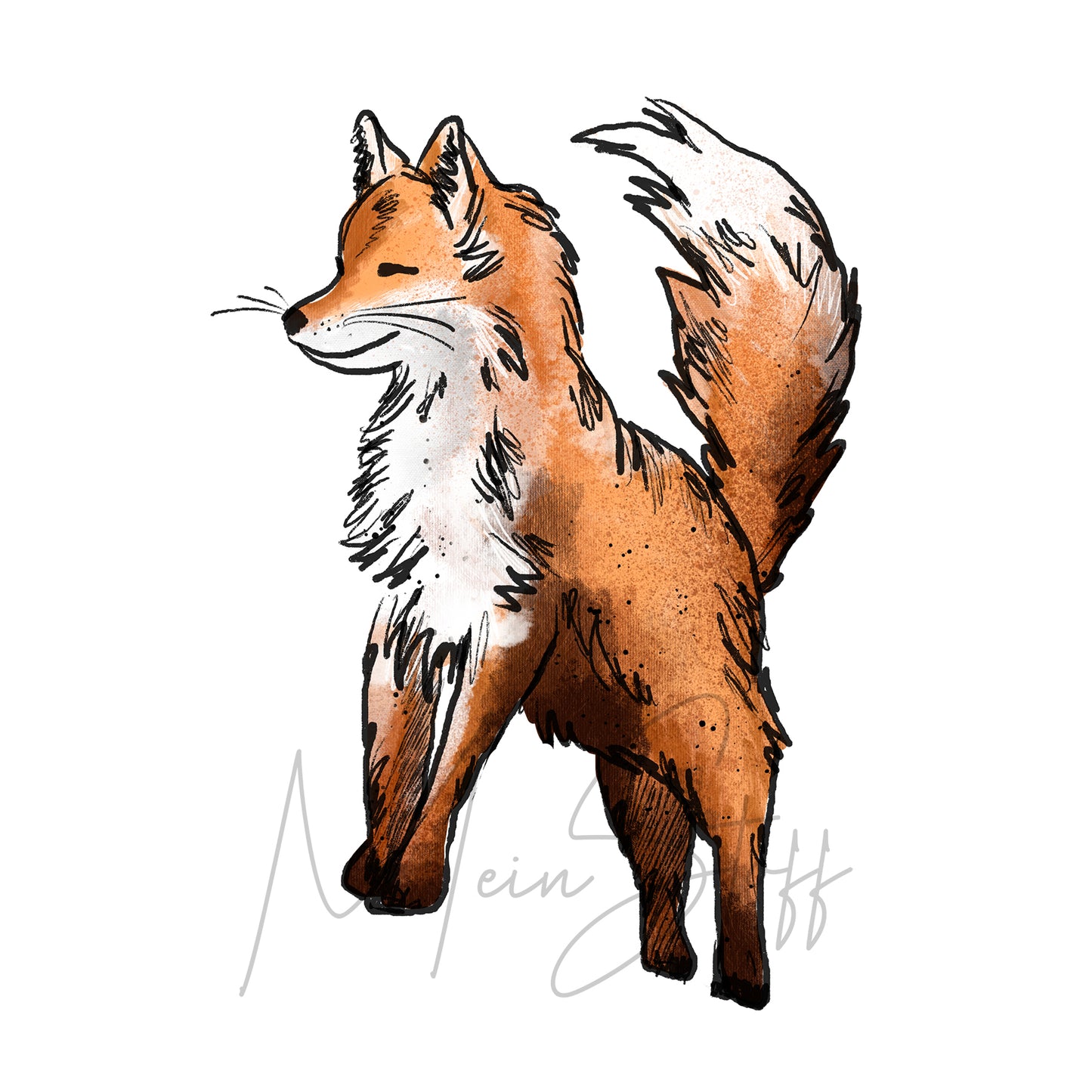 Bügelbild Foxis
