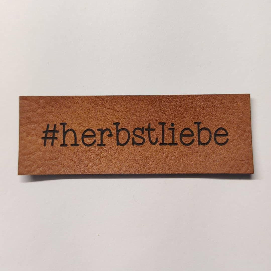 Kunstlederlabel #herbstliebe