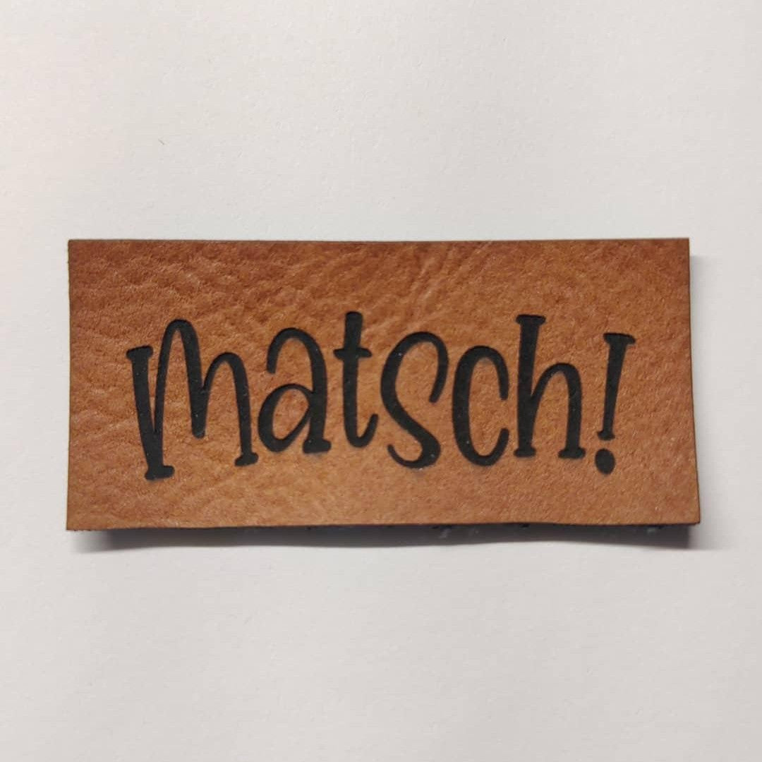Kunstlederlabel Matsch!
