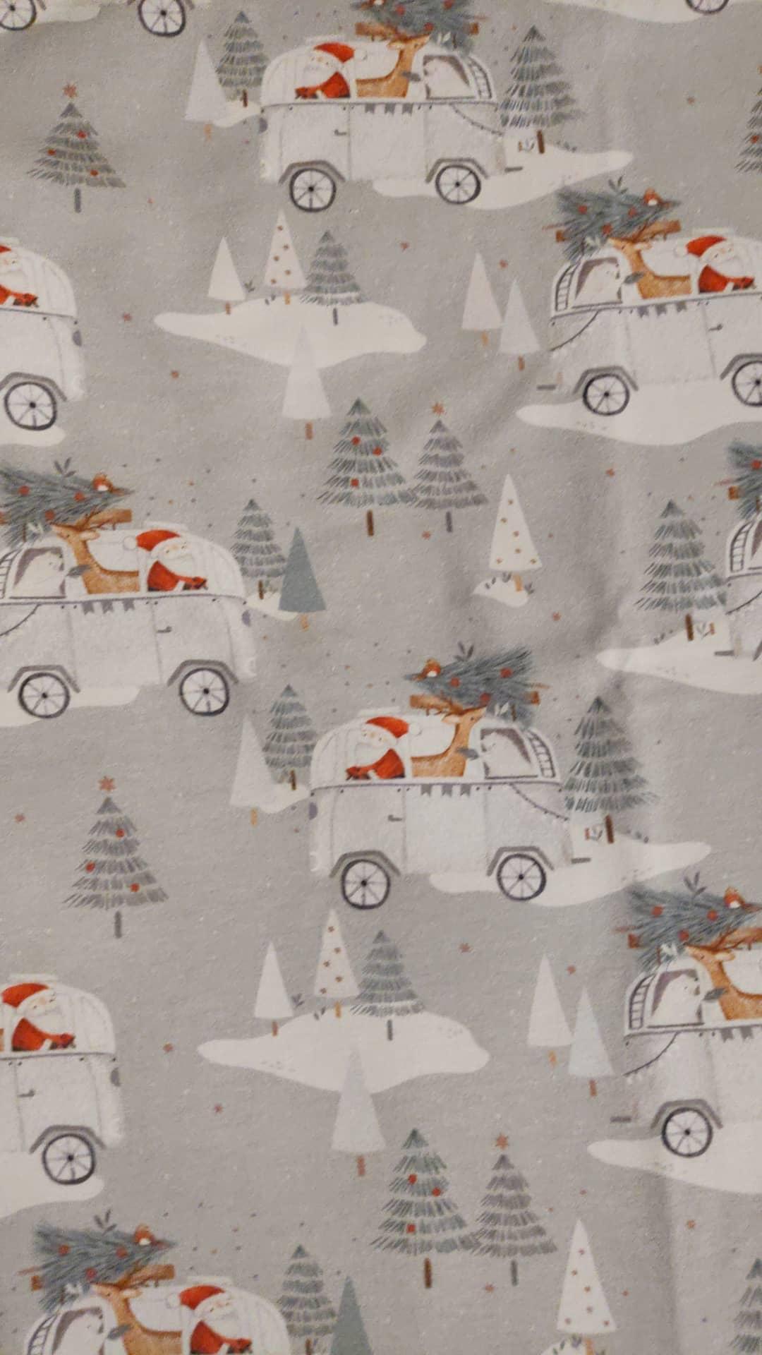 50cm Camper Christmas French Terry (alte Druckerei) 1