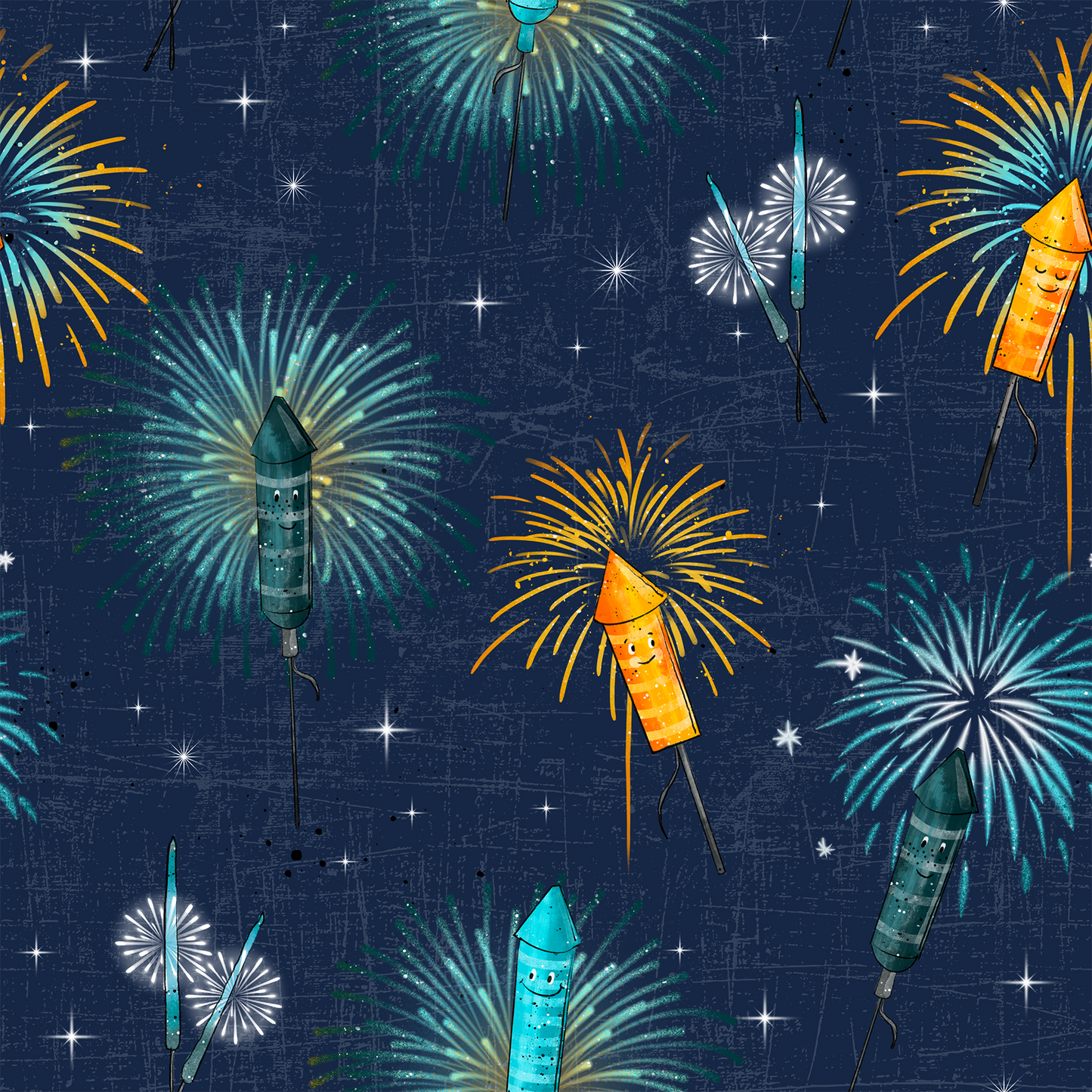 Neujahrsglück Blau (mit oder ohne Gesicht)