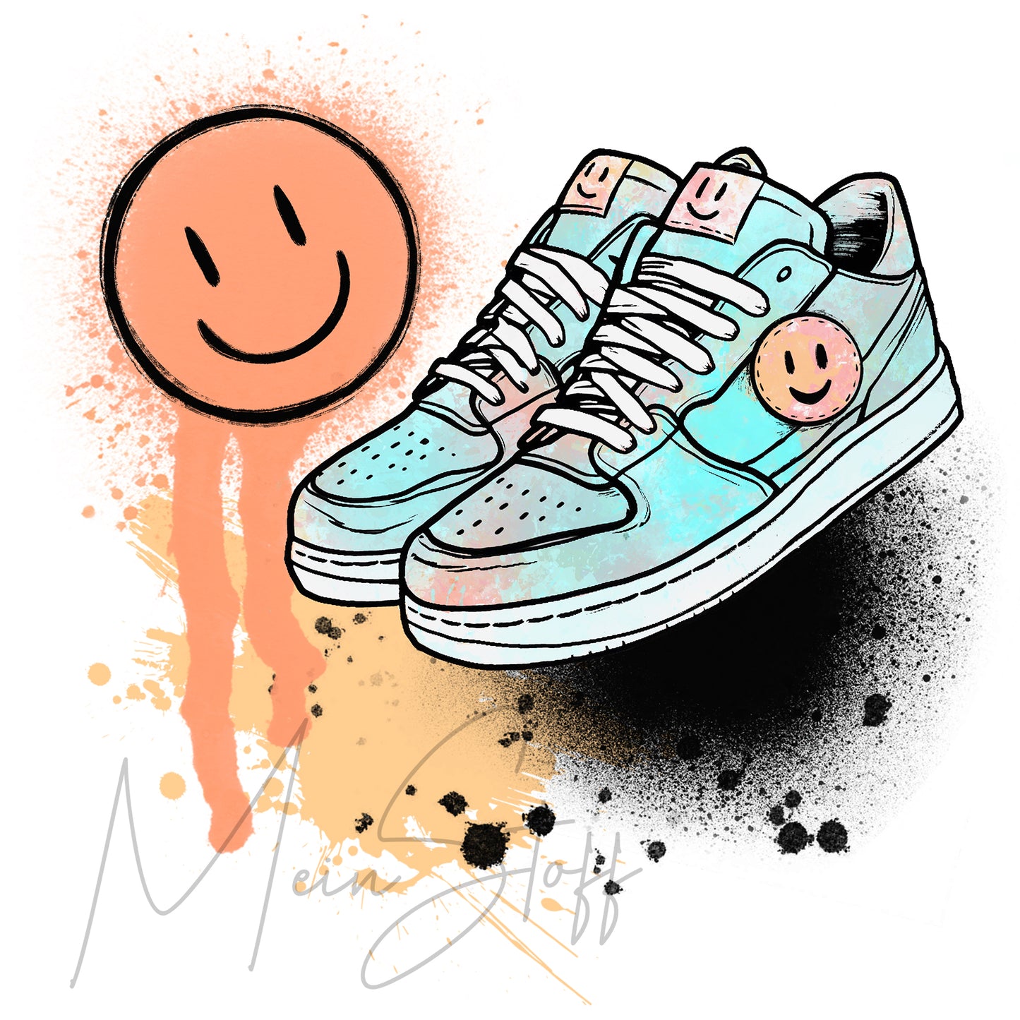 Bügelbild Sneaker