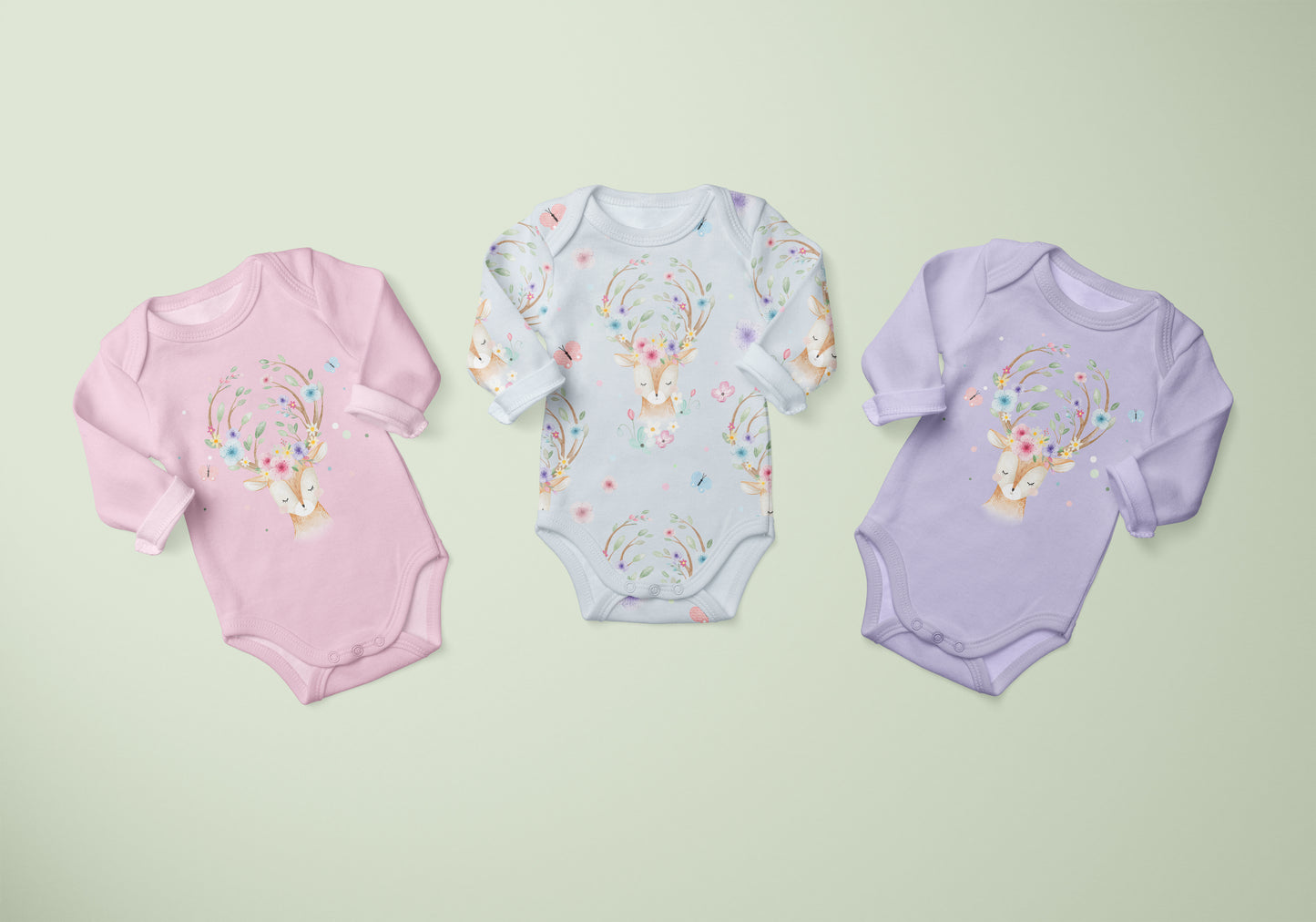 Spring Deer Bügelbild