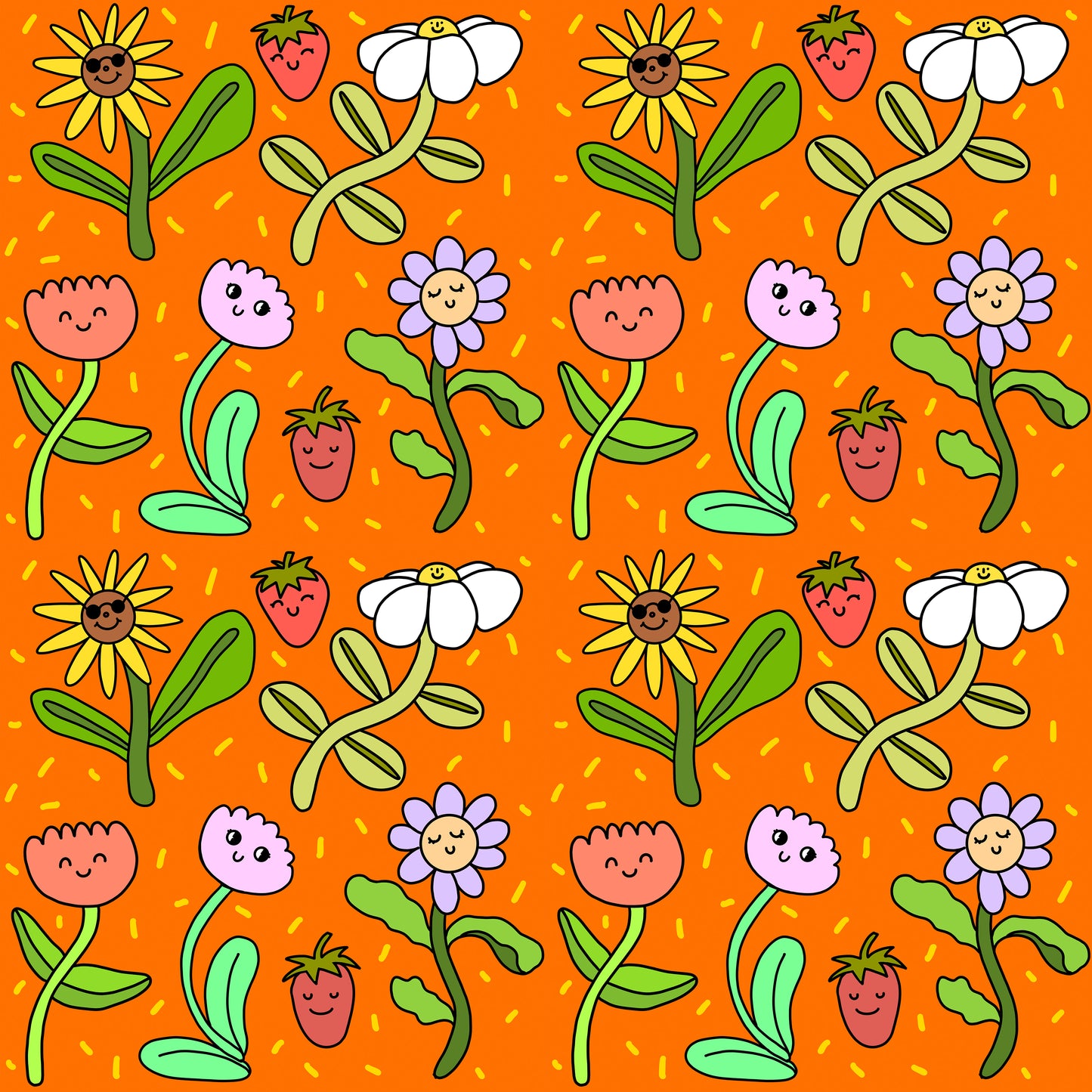 Flowers orange