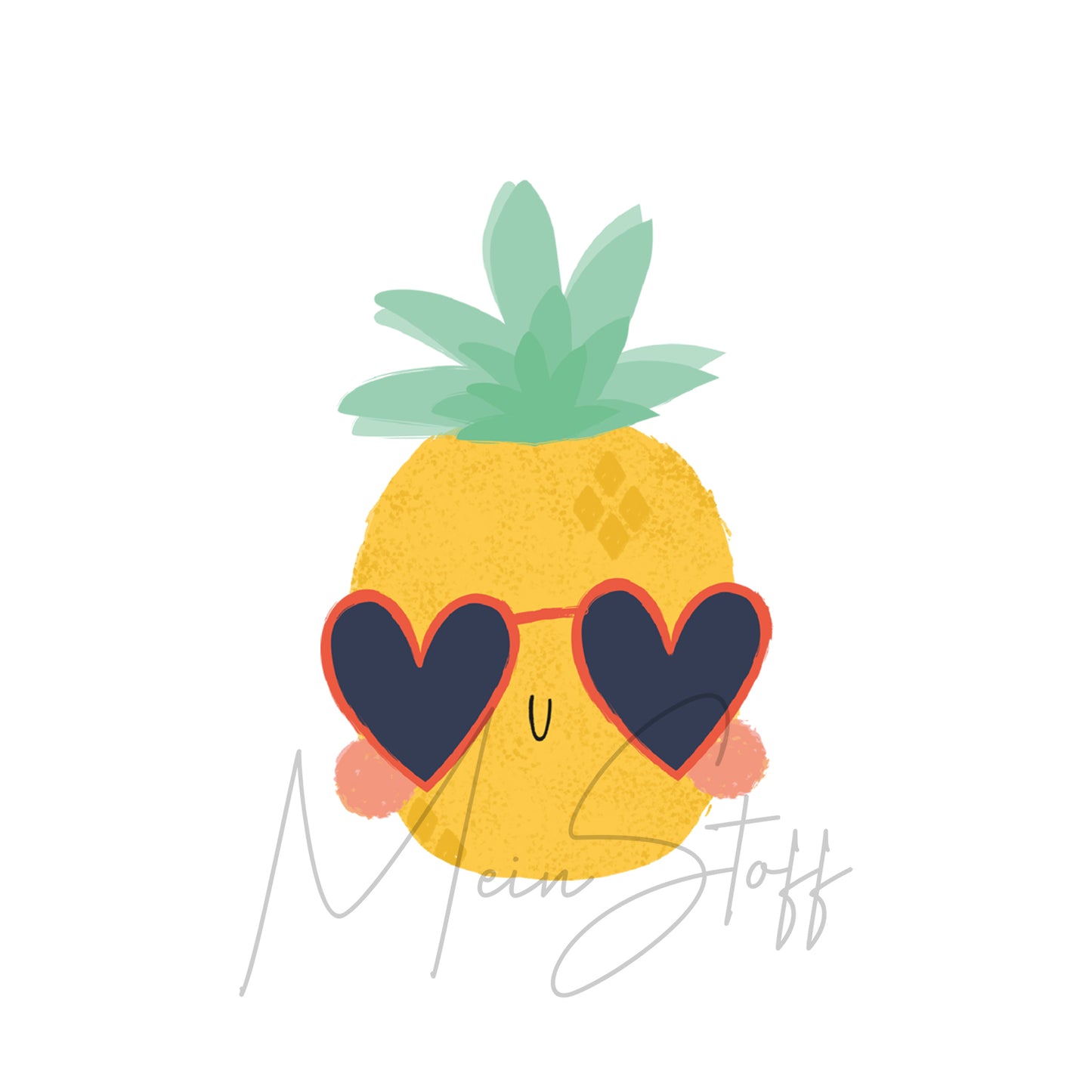 Bügelbild Dies, Das, Ananas!