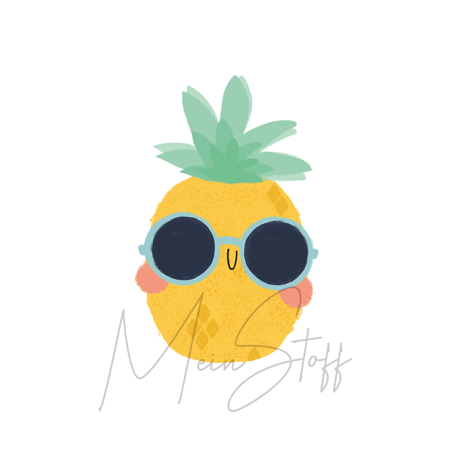 Bügelbild Dies, Das, Ananas!