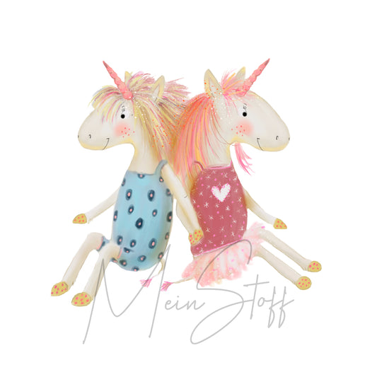 Bügelbild Einhornparty