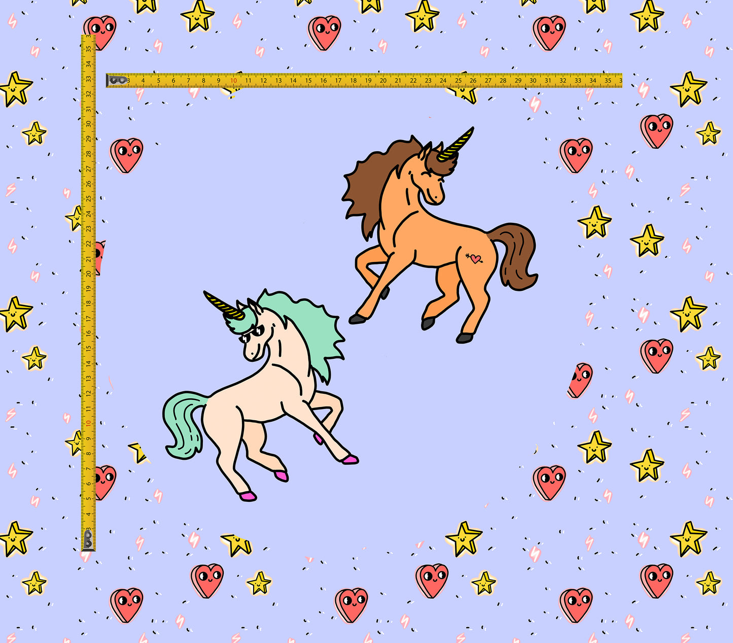Cool Unicorns Panel 75cm