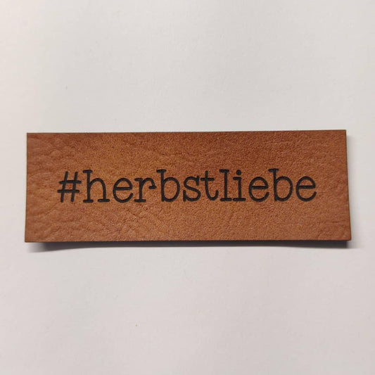 Kunstlederlabel #herbstliebe