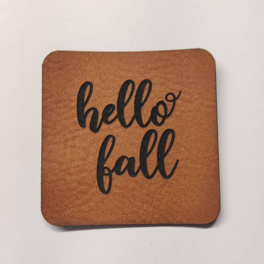 Kunstlederlabel Hello Fall