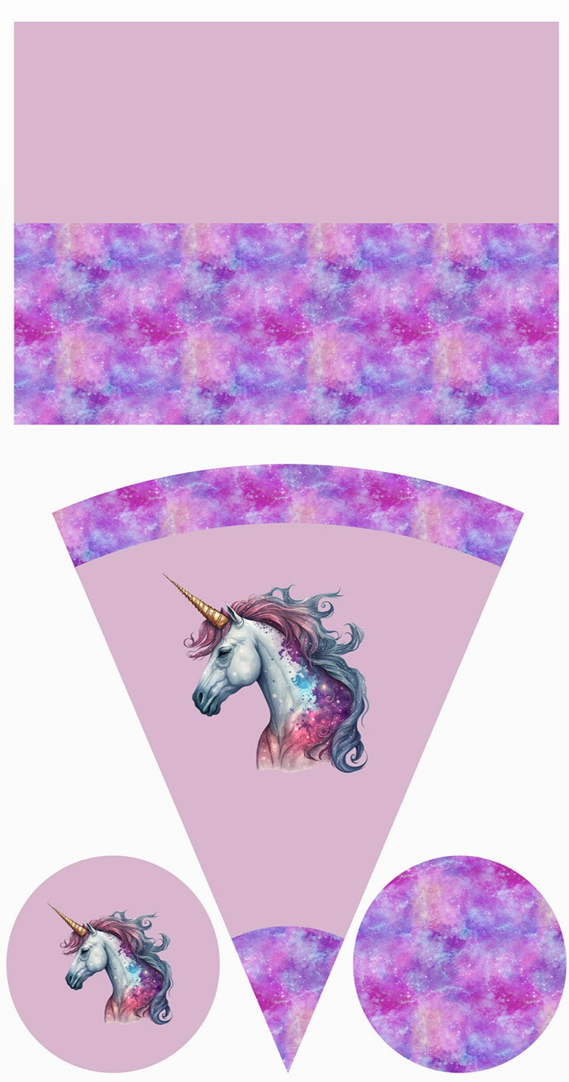 Schultütenpanel Galaxy Unicorn
