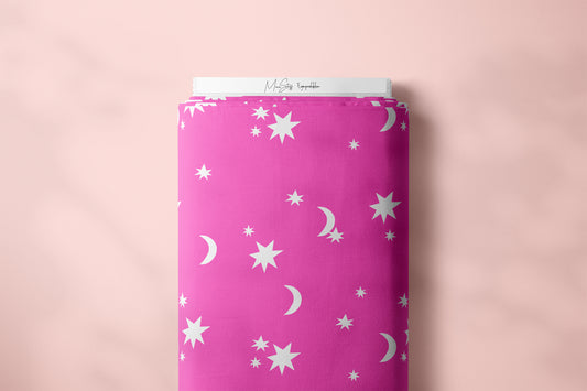 Sonne Mond und Sterne pink