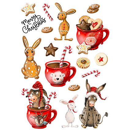 Bügelbild Set Weihnachtswunder A4