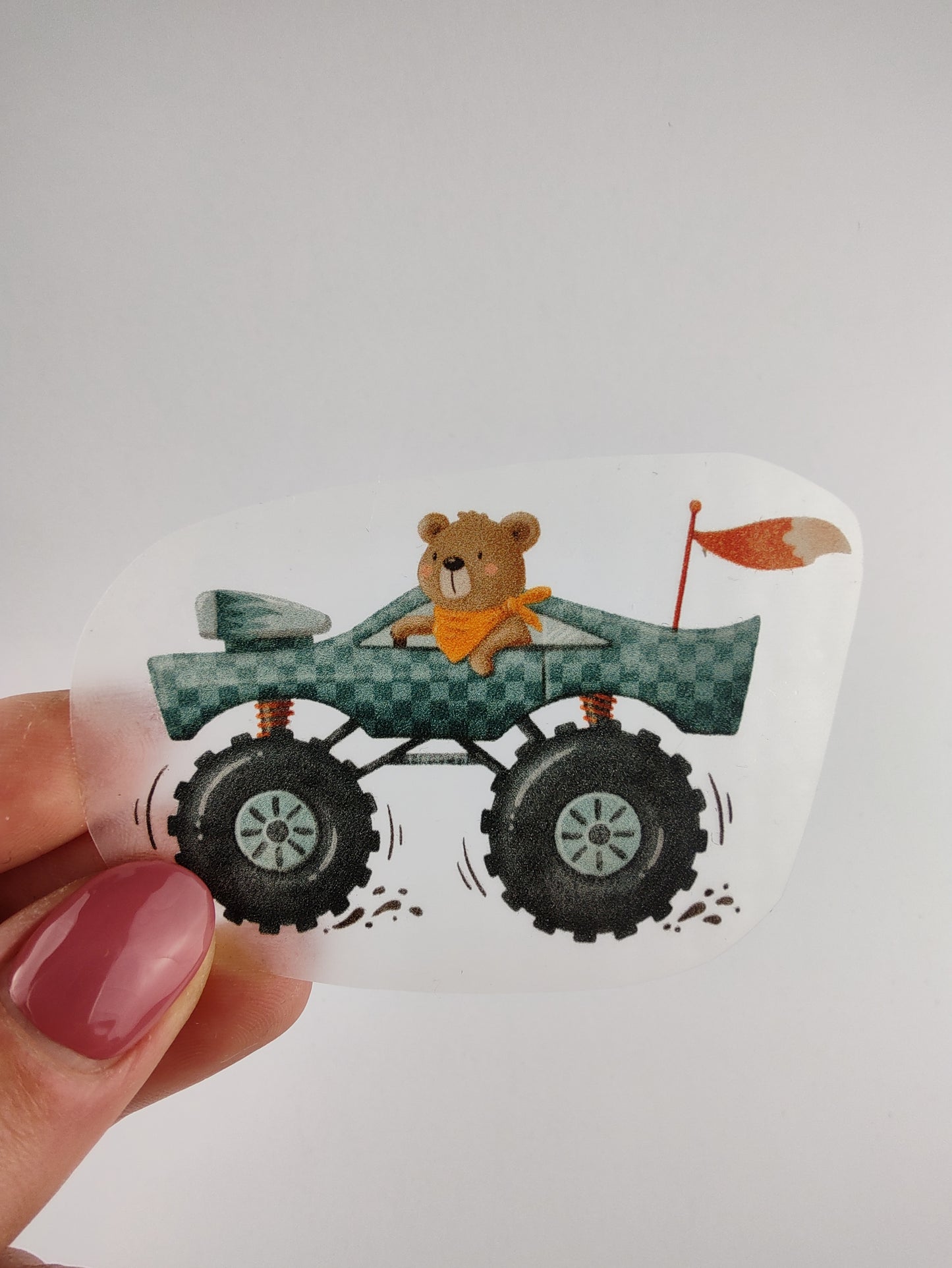 Mudrace Bär Bügelbild