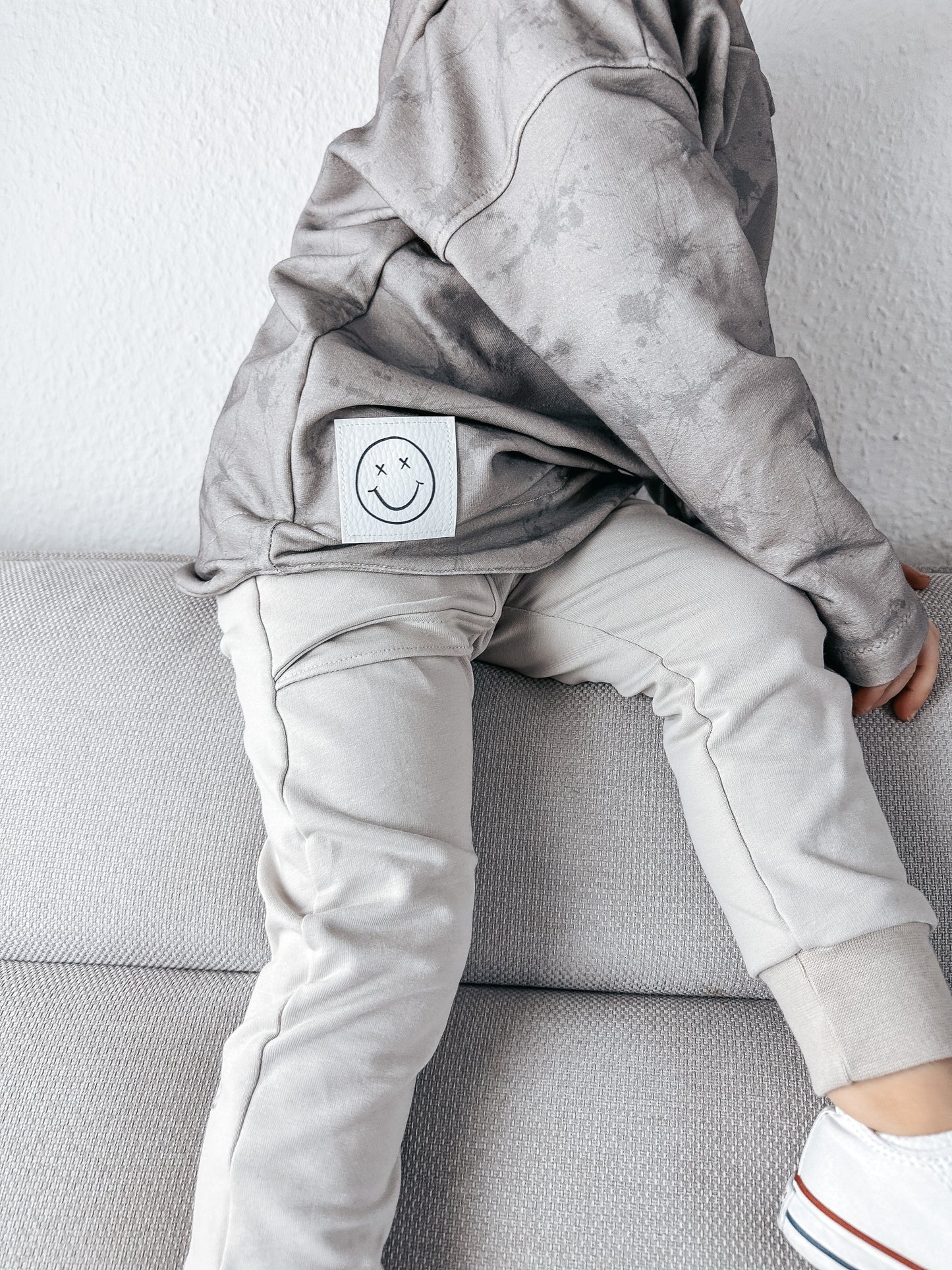 Kunstlederlabel weiß little Rebell (verschiedene Ausführungen)