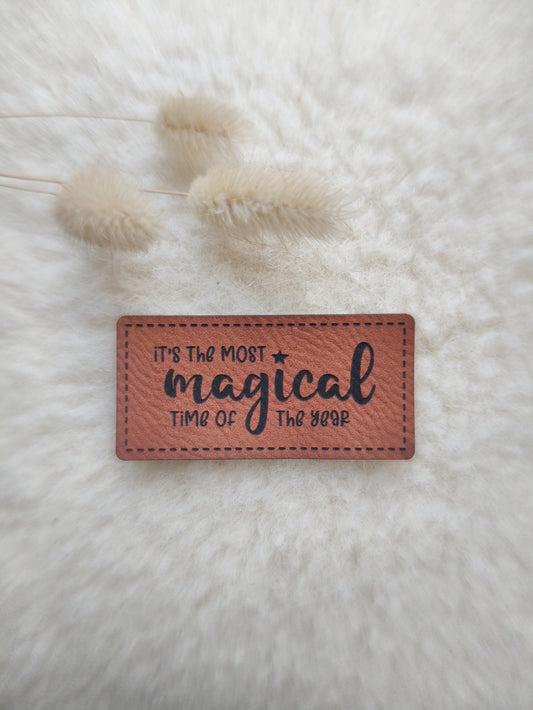 Kunstlederlabel most magical time